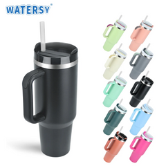 40OZ Large Capacity Insulated Cup Stainless Steel Thermos Bottle Cold and Hot Tumbler with Handle Portable Car Travel Mug 1200ML