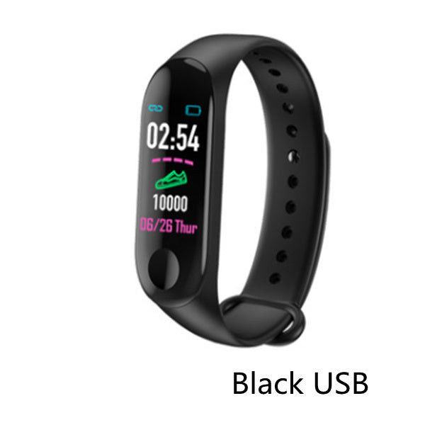 Compatible With , Smart Bracelet Heart Rate And Blood Pressure Exercise Meter Step Information Push Smart Reminder Color Bracelet