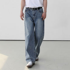 Fashion Personality Retro Washed Jeans Men