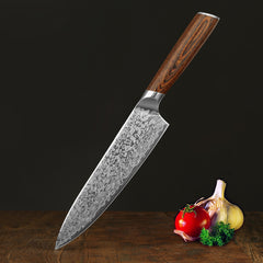 Damascus Leather Steel Kitchen Stainless Steel Kitchen Knife