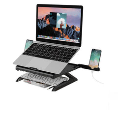 Laptop Stand Adjustable Notebook Riser Aluminium Foldable Portable Computer Stand for Desk