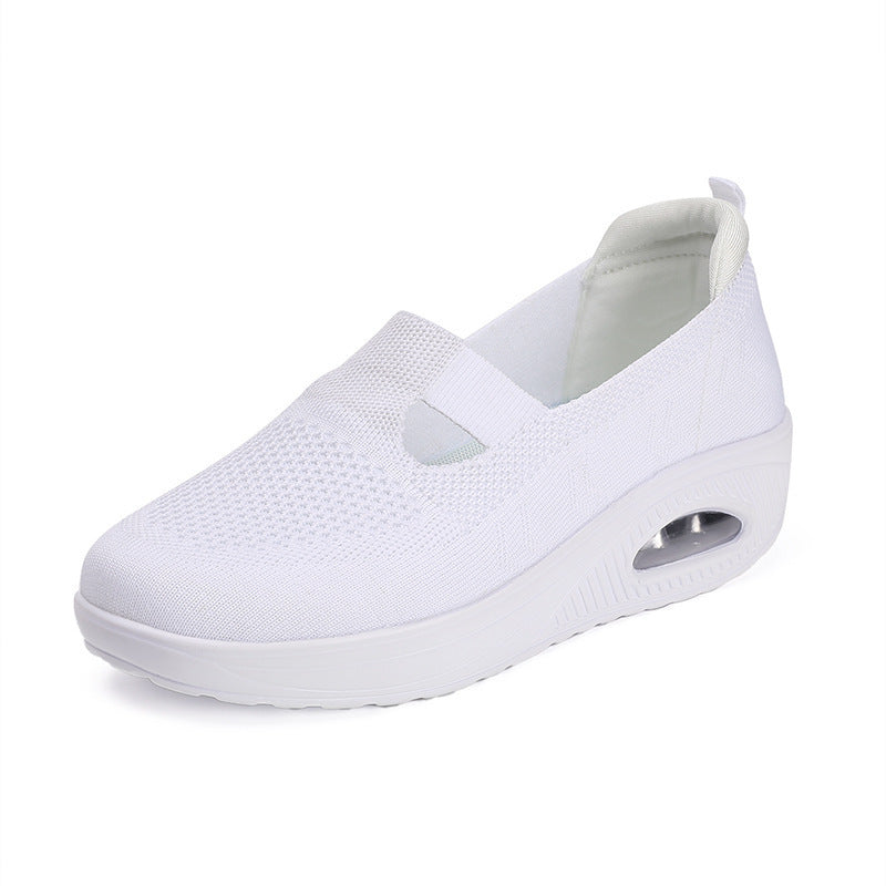 Women's Wedge Platform Mesh Surface Breathable Casual Shoes