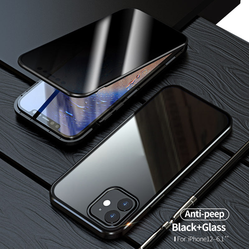 Magnetic Privacy Glass Case Anti-Spy 360 Protective