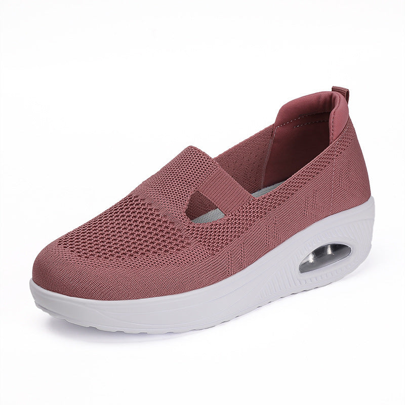 Women's Wedge Platform Mesh Surface Breathable Casual Shoes