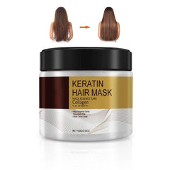 Collagen Hair Mask for Damaged Hair - Deep Repair Conditioning Argan Oil Treatment for Curly or Straight Thin Fine Hair 100ml