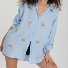 Ladies New Casual Printed Shirt