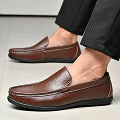 Men's Fashion Casual Slide Leather Shoes