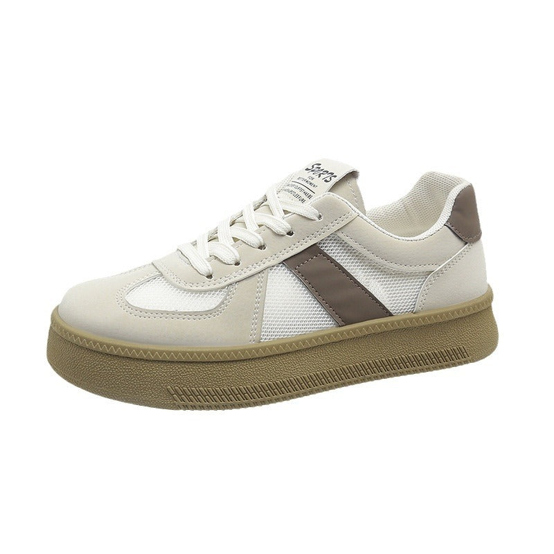 Retro Maillard Casual Classic All-match White Shoes