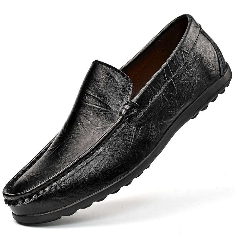 Men's Fashion Casual Slide Leather Shoes