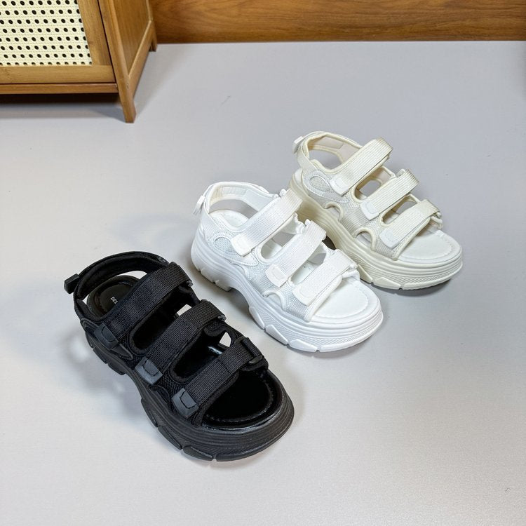 Summer Fashion All-matching Velcro Platform Shoes