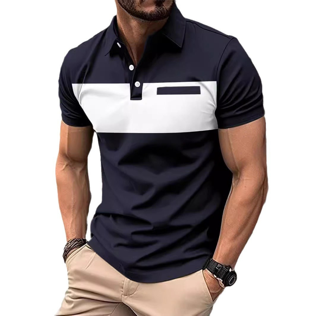 Men's Short Sleeve Polo Shirt Casual Polo Shirt Men's Polo Shirt