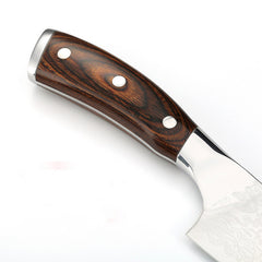 Damascus Leather Steel Kitchen Stainless Steel Kitchen Knife